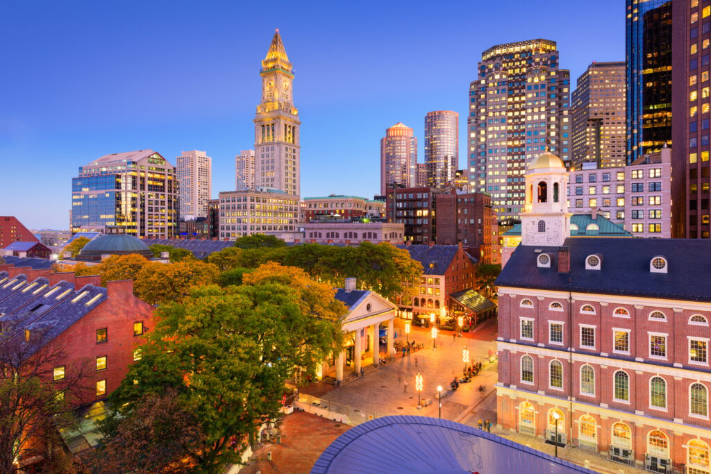 Downtown Boston Cityscape