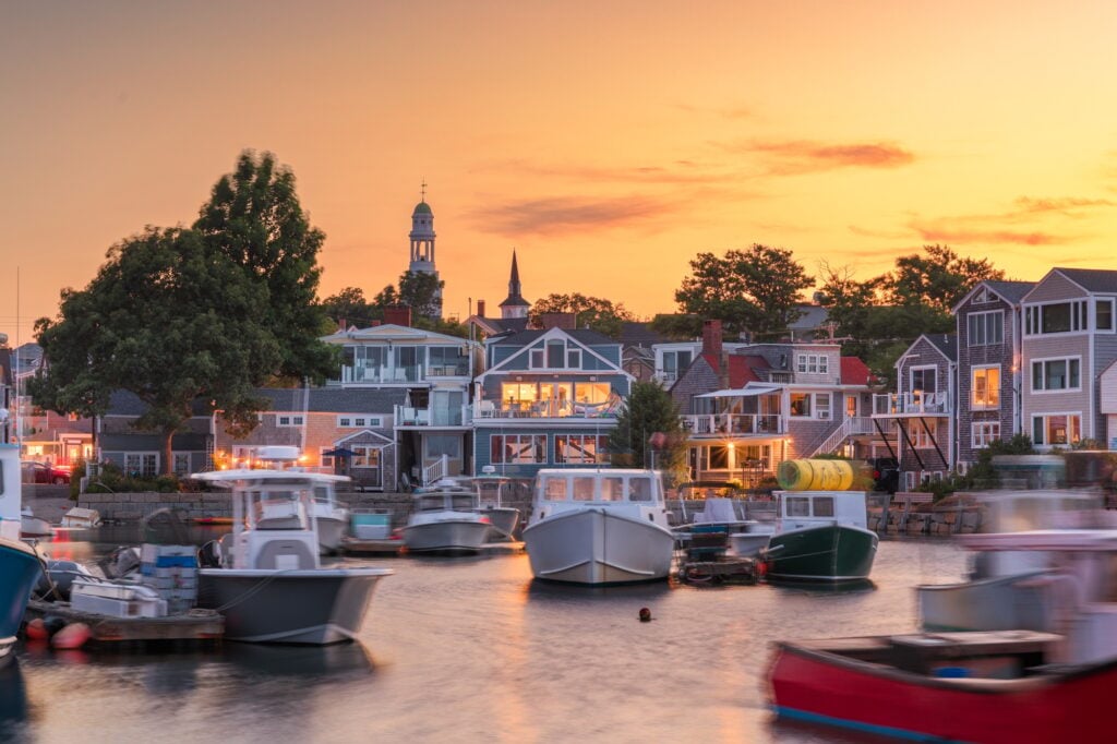 Rockport, Massachusetts, USA Downtown and Harbor